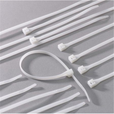 ACOUSTIC 500 Piece Assorted Sizes Natural Cable Ties AC1805080
